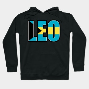 Leo Bahamian Horoscope Heritage DNA Flag Hoodie